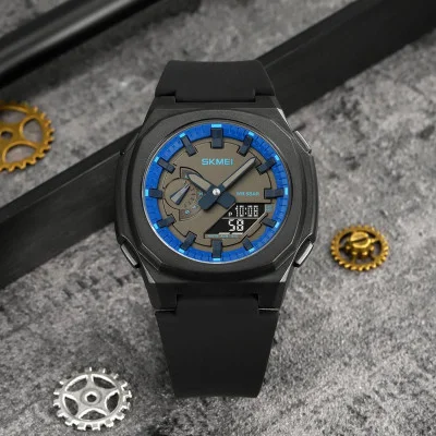 Чоловічий годинник Skmei 2091BKBUBK Black-Blue-Black