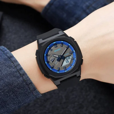 Мужские часы Skmei 2091BKBUWT Black-Blue-White