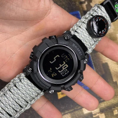 Чоловічий годинник Skmei 1356ACUPK ACU Tactic Compass