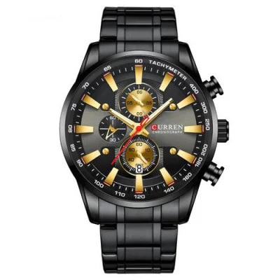 Чоловічий годинник Curren 8351 Black-Gold