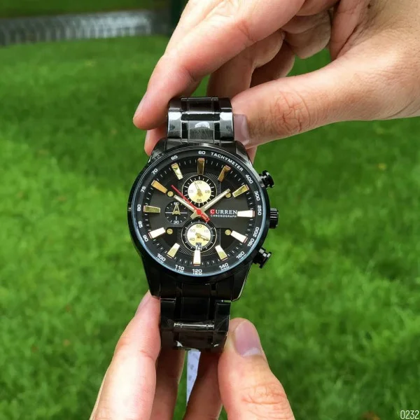Мужские часы Curren 8351 Black-Gold фото 7