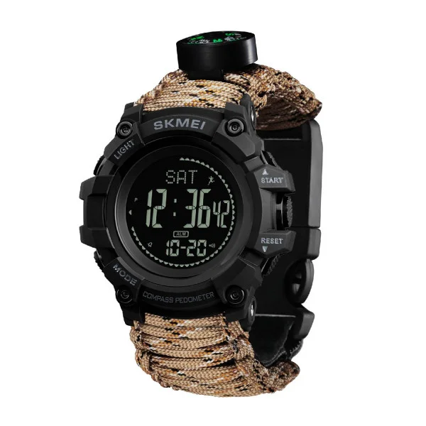 Мужские часы Skmei 1356DCPK Desert Camo Tactic Compass фото 1