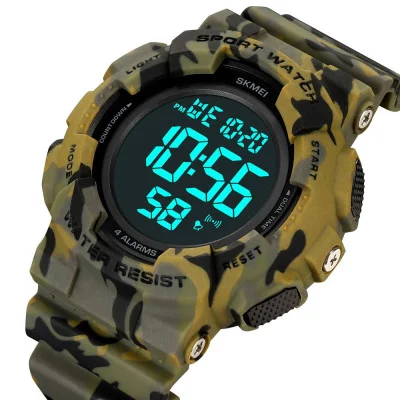 Чоловічий годинник Skmei 2081CMGNBK Camo Green-Black