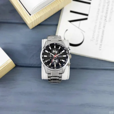 Чоловічий годинник Curren 8351 Silver-Black