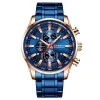 Мужские часы Curren 8351 Blue-Cuprum фото 2