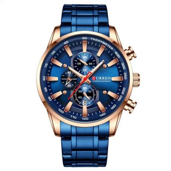 Мужские часы Curren 8351 Blue-Cuprum фото 1