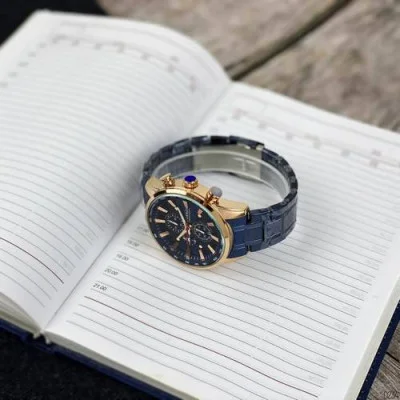 Чоловічий годинник Curren 8351 Blue-Cuprum