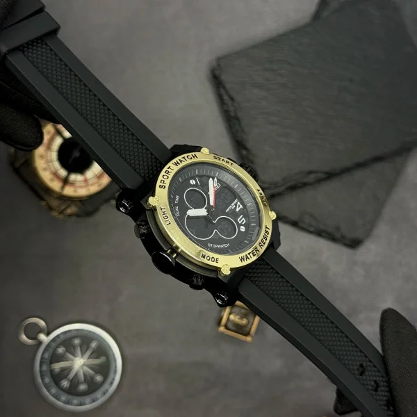 Чоловічий годинник Skmei 2065BKGD Black-Gold фото 7