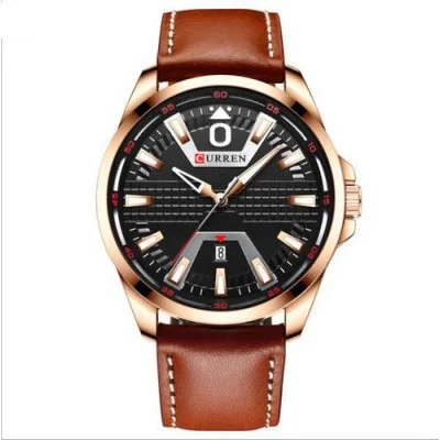 Мужские часы Curren 8379 Cuprum-Black-Brown