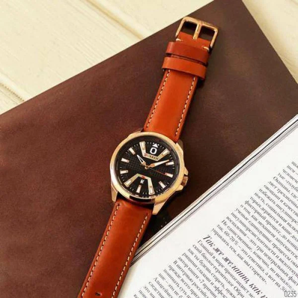 Чоловічий годинник Curren 8379 Cuprum-Black-Brown фото 5