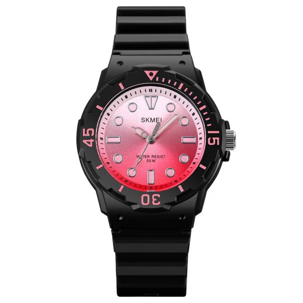 Женские часы Skmei 2012BKPK Black-Pink фото 1