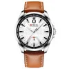 Чоловічий годинник Curren 8379 Silver-White-Brown фото 2