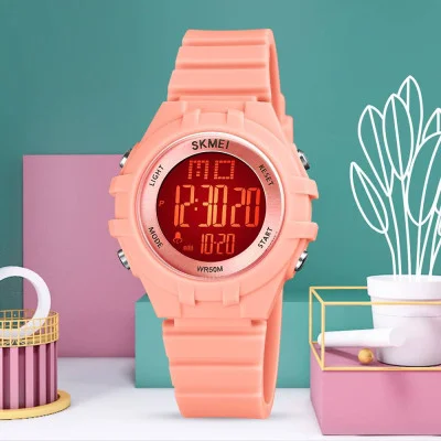Дитячий годинник Skmei 1716LPK Light Pink