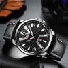 Чоловічий годинник Curren 8379 Silver-Black фото 3
