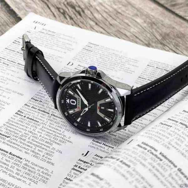 Чоловічий годинник Curren 8379 Silver-Black фото 5