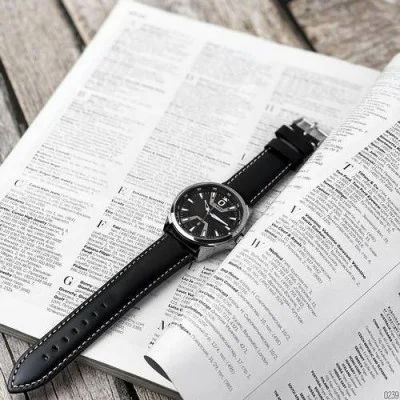 Мужские часы Curren 8379 Silver-Black