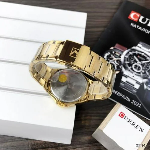 Чоловічий годинник Curren 8375 Gold-White фото 8
