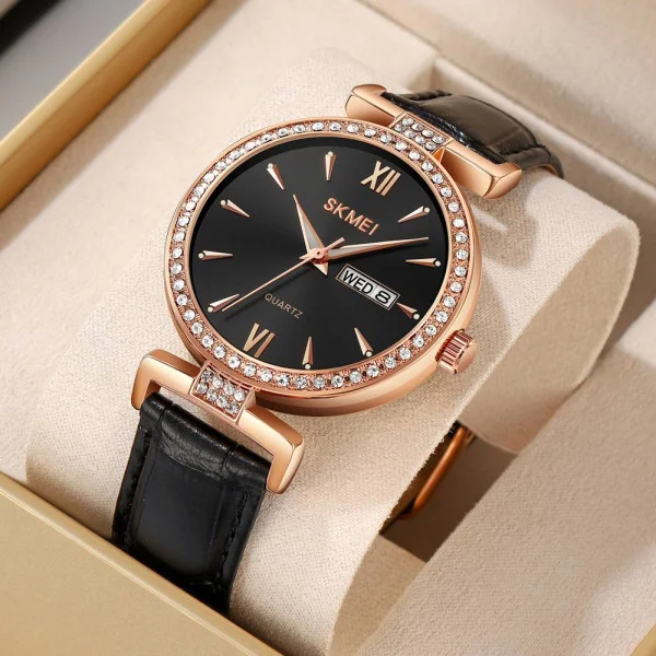 Женские часы Skmei 2090RGBK Rose Gold-Black фото 4