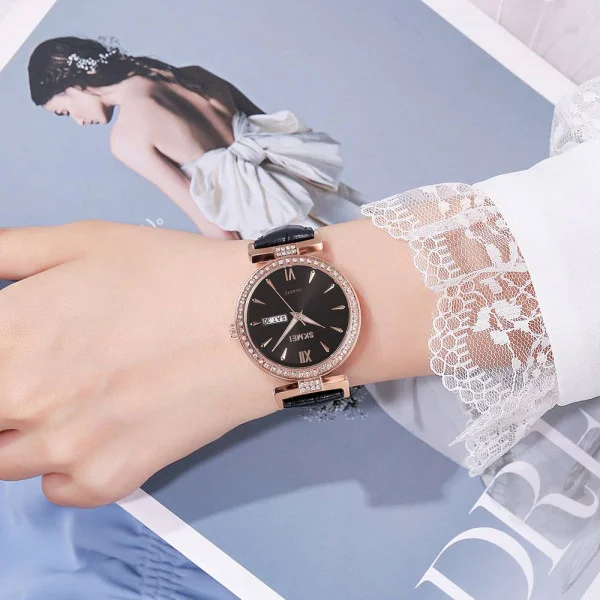 Женские часы Skmei 2090RGBK Rose Gold-Black фото 5