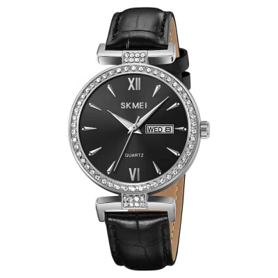 Женские часы Skmei 2090SIBK Silver-Black