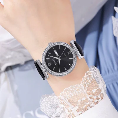 Жіночий годинник Skmei 2090SIBK Silver-Black