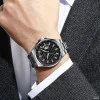 Чоловічий годинник Curren 8375 Silver-Black фото 4