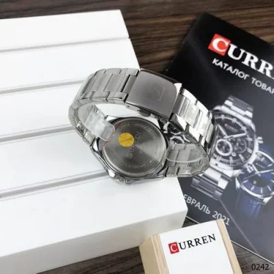 Чоловічий годинник Curren 8375 Silver-Black