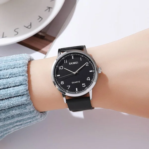 Жіночий годинник Skmei 1890SIBK Silver-Black фото 5