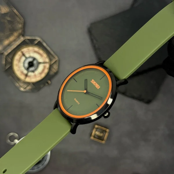 Жіночий годинник Skmei 2050AG Army Green фото 5