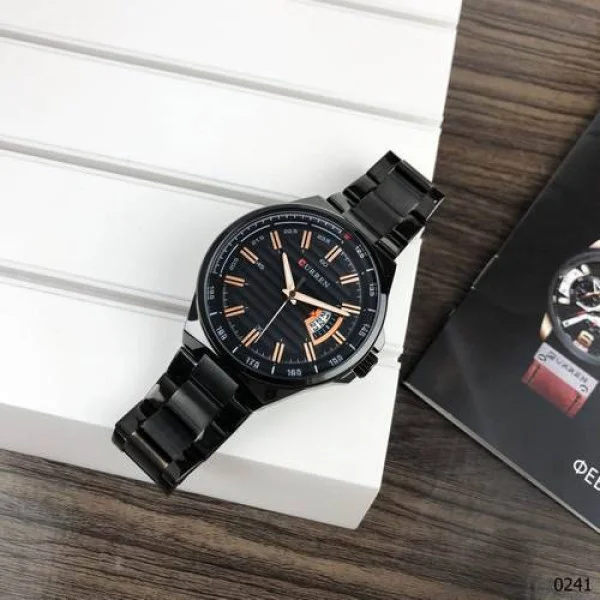 Чоловічий годинник Curren 8375 All Black фото 8