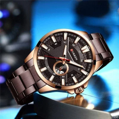 Чоловічий годинник Curren 8372 Brown-Cuprum