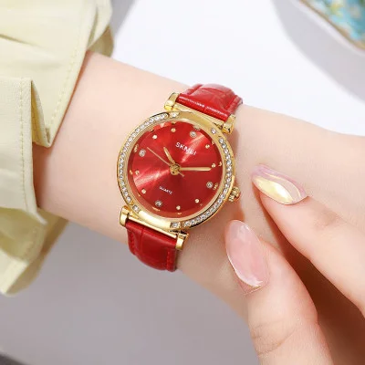 Жіночий годинник Skmei 2072RD Red