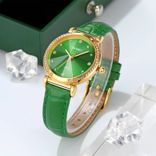 Жіночий годинник Skmei 2072GN Green фото 5