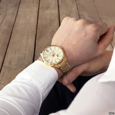 Чоловічий годинник Curren 8372 Gold-White