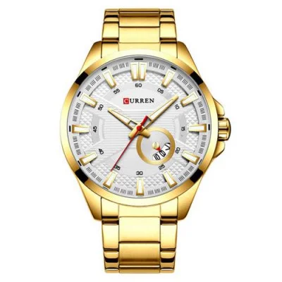 Чоловічий годинник Curren 8372 Gold-White