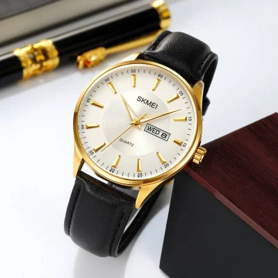 Мужские часы Skmei 2075GDSI Gold-Silver