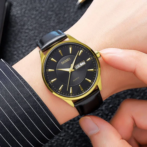 Мужские часы Skmei 2075GDBK Gold-Black фото 4