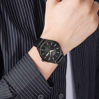Чоловічий годинник Skmei 2075BKBKGD Black-Black-Gold
