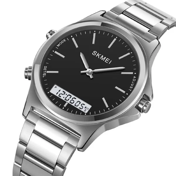 Кварцовий годинник Skmei 2120SIBK Silver-Black фото 3