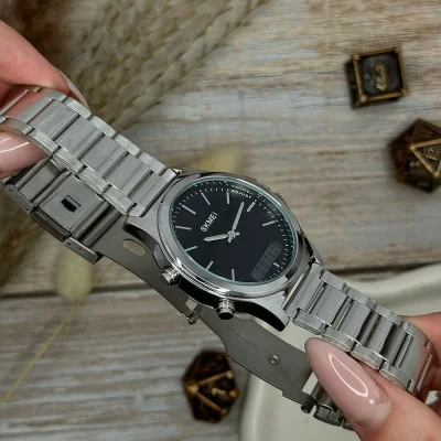 Кварцовий годинник Skmei 2120SIBK Silver-Black