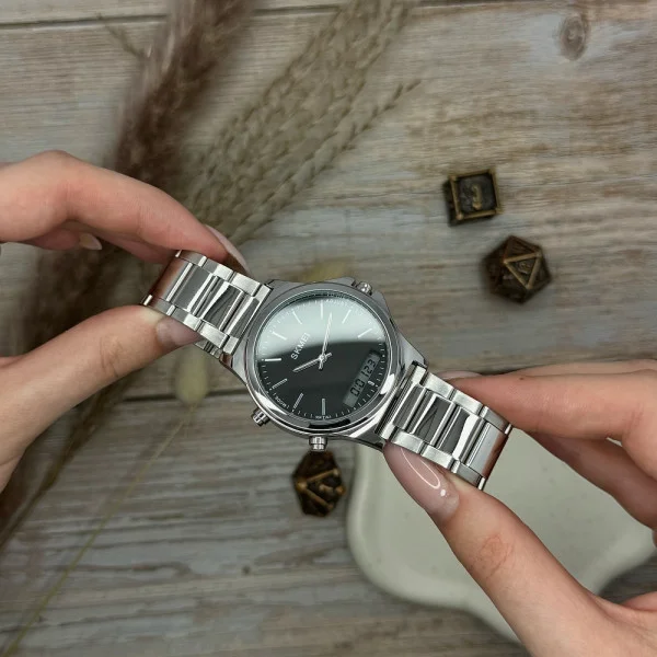 Кварцовий годинник Skmei 2120SIBK Silver-Black фото 8