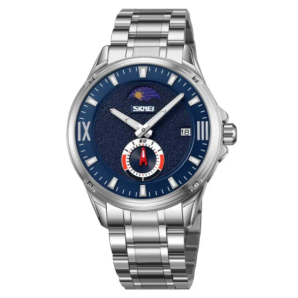 Мужские часы Skmei 9326SIBU Silver-Blue фото 1