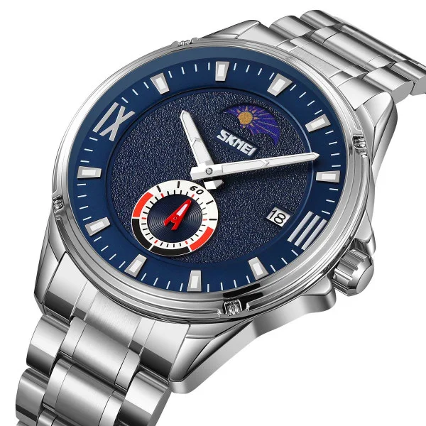 Мужские часы Skmei 9326SIBU Silver-Blue фото 3