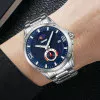 Чоловічий годинник Skmei 9326SIBU Silver-Blue фото 4