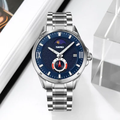 Мужские часы Skmei 9326SIBU Silver-Blue