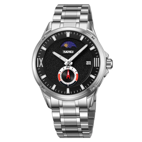 Чоловічий годинник Skmei 9326SIBK Silver-Black фото 1