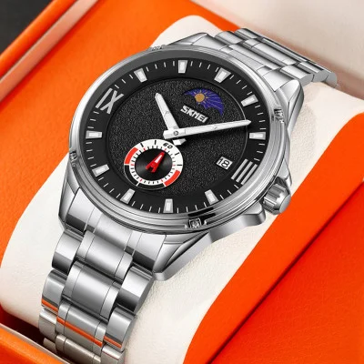 Чоловічий годинник Skmei 9326SIBK Silver-Black