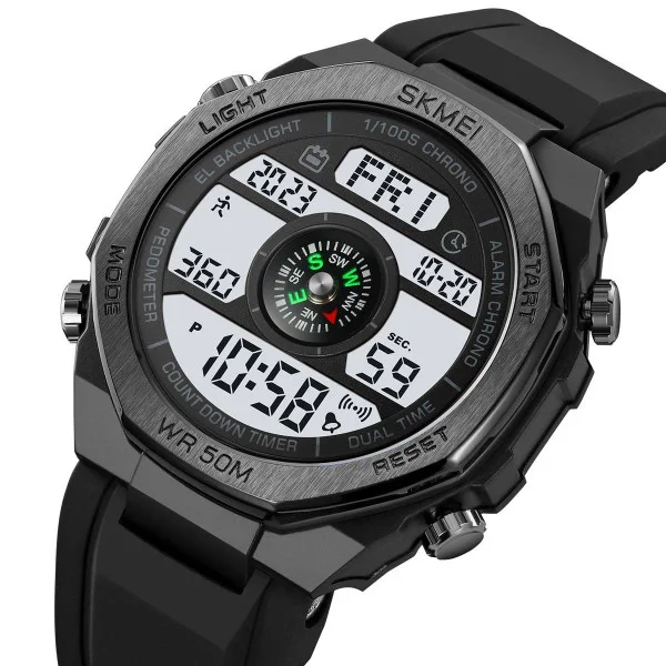 Мужские часы Skmei 2209BKWT Black-White фото 3