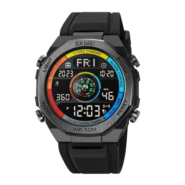 Чоловічий годинник Skmei 2209CLBK Colorful-Black фото 1