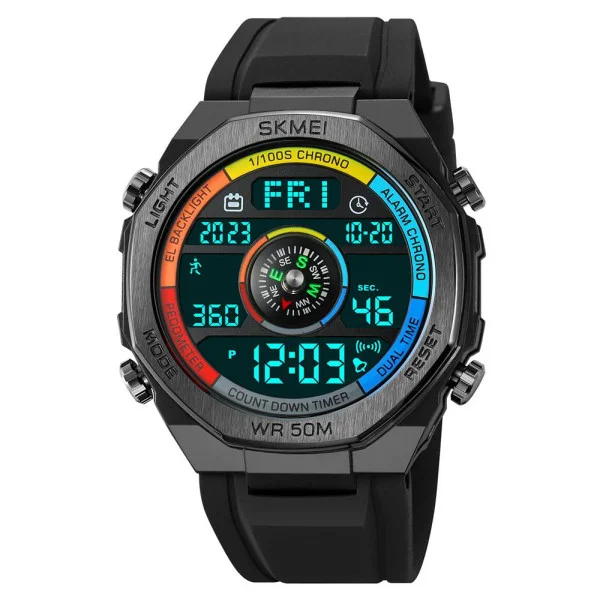 Чоловічий годинник Skmei 2209CLBK Colorful-Black фото 3